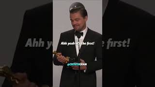 Leonardo DiCaprio On Winning 1st Oscar 😂 shorts youtubeshorts leonardodicaprio oscar [upl. by D'Arcy]