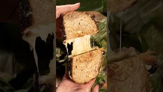 The Worlds First Grilled Cheese Sandwich Cooked Inside Of A Banana Leaf [upl. by Atsillak]