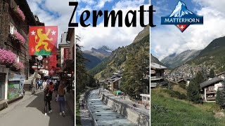 SWITZERLAND Zermatt village in the Alps 4K [upl. by Artus]