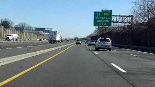 Phillipsburg  Newark Expressway Interstate 78 Exits 44 to 52 eastbound Local Lanes [upl. by Nojad]