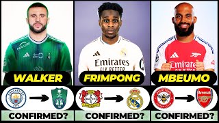 🚨 ALL LATEST CONFIRMED TRANSFER AND RUMOURS 2024 🔥 Frimpong Mbeumo Walker✅️ [upl. by Nihs]