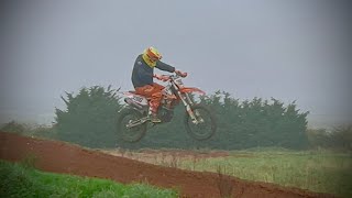 Weedon MX Track KTM XCF 250 My GoPro Laps  Bonus Nose Dive 😅 [upl. by Erminia2]