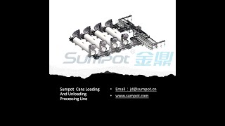 SUMPOT Retort Canning lineCans loading and unloading lineCans Loader and unloader processing line [upl. by Jaan]