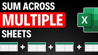 How to SUMIF Across MULTIPLE Spreadsheets in Excel [upl. by Stannwood]