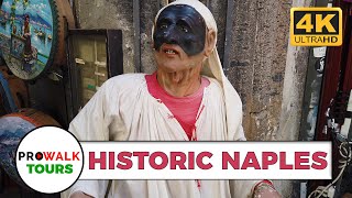 Naples Italy Historic Walking Tour 4K UHD 60fps [upl. by Ahsahtan]