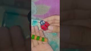 Caterpillar 🐛ampLadybugclayart shortvideo [upl. by Neelyhtak]