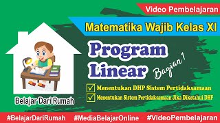 Cara Mudah Belajar Program Linear Bagian 1  Matematika Wajib Kelas XI [upl. by Ario]