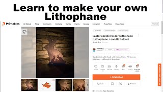 Learn to make a Lithophane [upl. by Duwalt432]