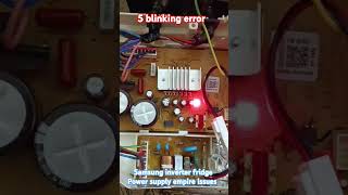 Samsung inverter fridge 5 blinking error [upl. by Eidnalem]