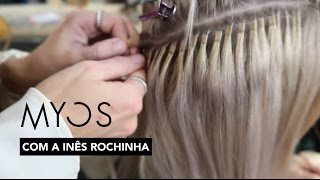 Colocação de Extensões de Cabelo com Inês Rochinha  MYOS [upl. by Candace417]