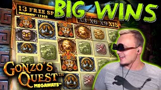 SUPER BIG WINS on Gonzos Quest Megaways [upl. by Goldston]