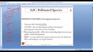 L5BSAG30219 Genetic Basis and Breeding Methods in Self Pollinated CropsMass amp Pureline Selection [upl. by Ecnerual]