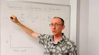 Selectivity in radical chlorination vs bromination of alkanes [upl. by Ardekahs]