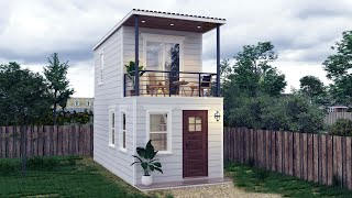 Two Storey Tiny House  3 x6 Meters [upl. by Oinolopa]