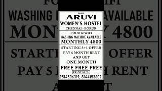 Low rent ladies hostol porur signal near dlf lampt ecommers rmz [upl. by Trill]