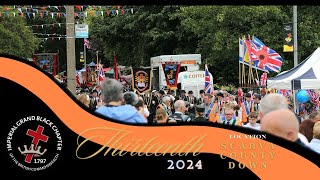 Royal Black Preceptory Parade  Scarva 13th July 2024 [upl. by Moody]