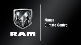 Manual Climate Control  How To  2021 Ram ProMaster City [upl. by Cariotta]