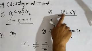 How to calculate sigma and pi bond class11 [upl. by Monty]