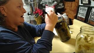 Straining The Passionflower Tincture [upl. by Renaud690]