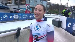 IBSF Womens skeleton Heat 1 Winterberg 20222023 Worldcup 4 [upl. by Aliekat]