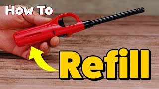 How To Refill Utility BBQ Grill Lighter Easy Simple [upl. by Gewirtz985]