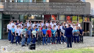 Rheinberger quotAbendliedquot  Verabschiedung von Martin Lehmann beim Windsbacher Knabenchor [upl. by Ennairam568]