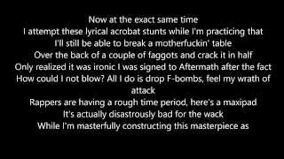 Eminem  Rap God Lyrics [upl. by Euqnom646]