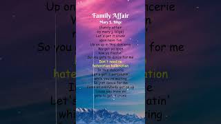 Mary J Blige  Family Affair Lyrics shorts [upl. by Nanor]