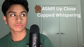 ASMR Up Close Cupped Whispering Ear to Ear [upl. by Enitsed]