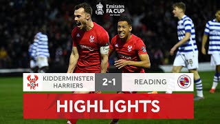 Sixth Tier Harriers Stun Reading  Kidderminster Harriers 21 Reading  Emirates FA Cup 202122 [upl. by Richarda]