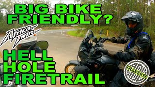 HELL HOLE FIRE TRAIL TOMERONG IS THAT ROUTE BIG BIKE FRIENDLY solo adventureriders offroad [upl. by Perlman]