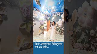 ১২০ টাকায় থ্রি ডি ওয়াপেপার সিলিংপেপার। Homedecor Wallpaper [upl. by Nelyag]