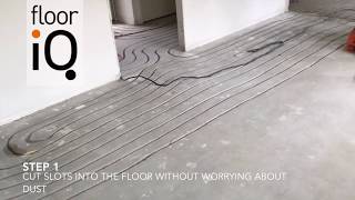 Installing underfloor heating into an existing floor  FloorIQ [upl. by Schreibe]