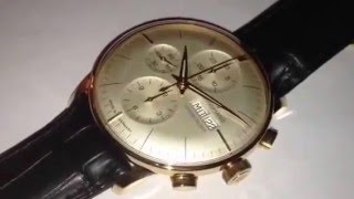 LIMITED EDITION 151 Pieces Junghans Meister Chronoscope Rosègold 18kt Juwelier Belting [upl. by Hanahsuar838]