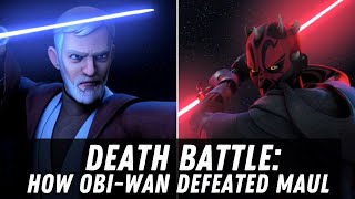 ObiWan Kenobi vs Darth Maul Rebels DEATH BATTLE  Star Wars Shorts [upl. by Kedezihclem301]