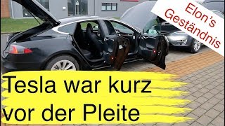 Tesla weniger als 9 Wochen vor der Pleite gewesen I Hausstrompreise sinken durch ElektroAutos [upl. by Eirollam]