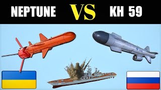 Russian Kh59 VS Ukrainian Neptune Anti Ship Cruise Missiles [upl. by Coward]