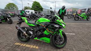 Filming Banned Kawasaki Demo day ZX4rr and ZH2 test ride impressions [upl. by Yhtomiht]