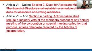 Recommended Amendments to the IASB Articles of Incorporation amp Bylaws Webinar [upl. by Deevan]