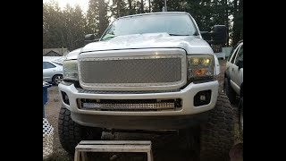 i upgraded my 06 f350 with a 2011 f350 front bumper [upl. by Wende]