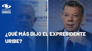 quotMe acabo de enterarquot Uribe semanas después de que Santos dijera que le buscó inmunidad en EE UU [upl. by Oilejor113]