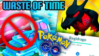 REGIDRAGO ELITE RAIDS NOT WORTH IT dont worry about it  Pokemon GO [upl. by Ffilc587]