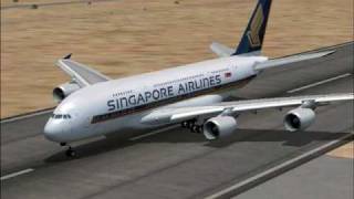 Singapore Airline A380 test flight takeoffamplanding MUST SEE [upl. by Ysset]