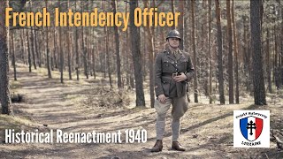 Francuski Oficer 1940  Rekonstrukcja Historyczna [upl. by Aynor170]