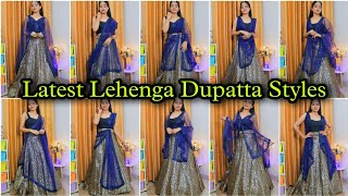 Latest Dupatta Draping Styles For Lehenga  Lehenga Dupatta Draping Styles [upl. by Rednave]