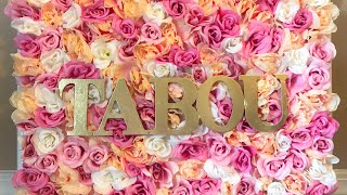 DIY Flower Wall Backdrop [upl. by Ezarras]