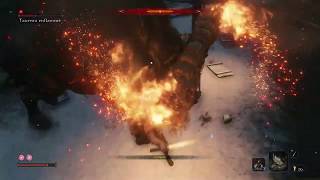 Sekiro  Shadows die twice  Blazing Bull fight  Easiest way to win Firecrackers not needed [upl. by Narf]