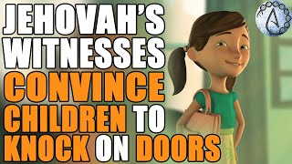 Kids Should Go Door Knocking Jehovahs Witnesses Kids Cartoon  Caleb and Sophia [upl. by Lemmie]