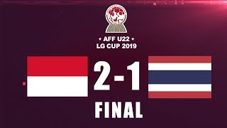 INDONESIA VS THAILAND  AFF U22 LG CUP2019  FINAL DAN SELEBRASI [upl. by Honan856]