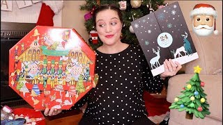 OPENING UP ALL OF THE ADVENT CALENDARS  lush cosmetics yankee candle sugarfina davids tea [upl. by Imotih]